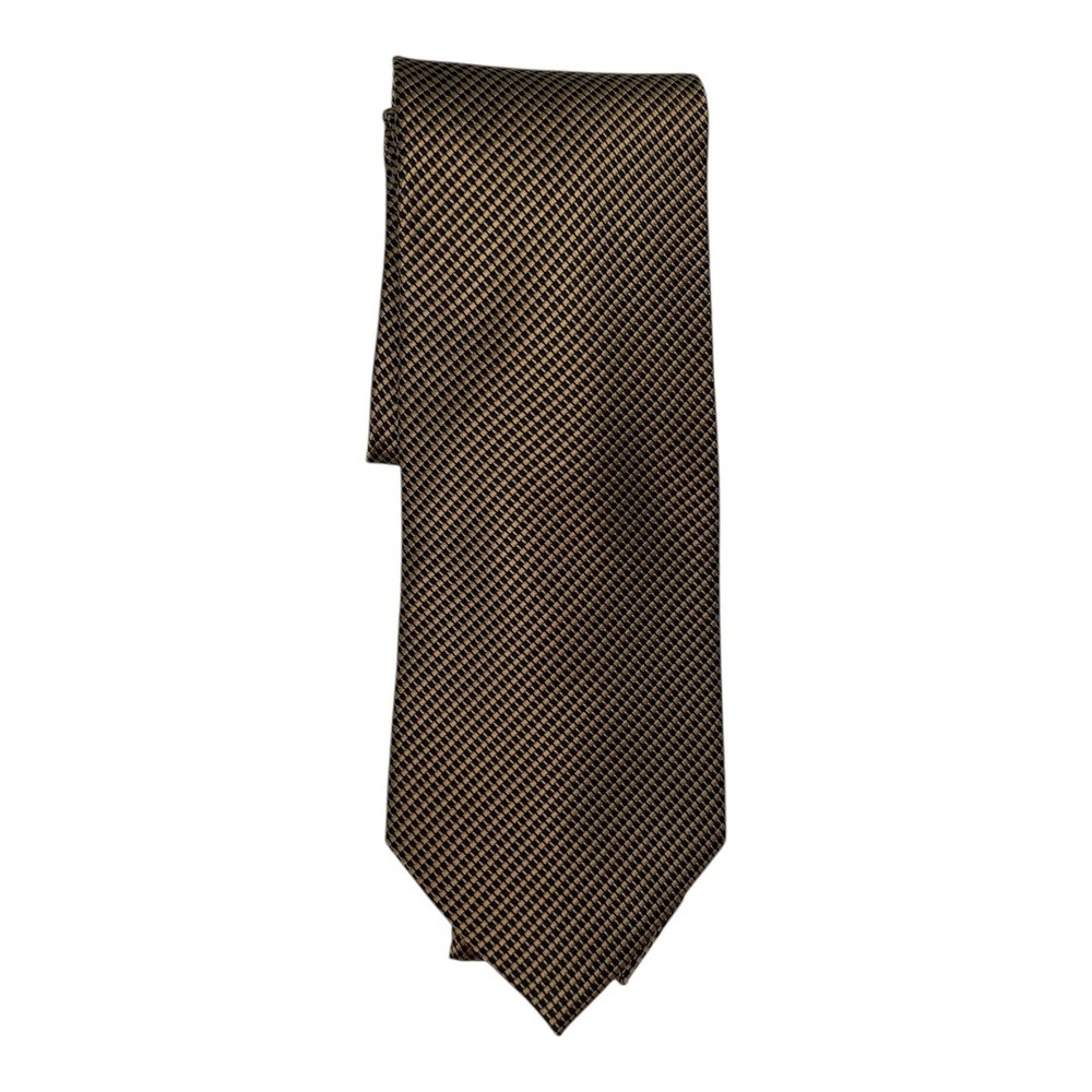 Beau Brummell Gold Midnight Navy Silk‎ Necktie Mens Business Professional Tie